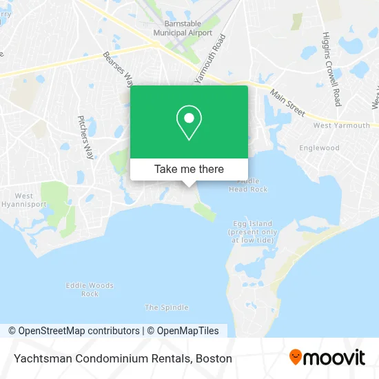 Yachtsman Condominium Rentals map