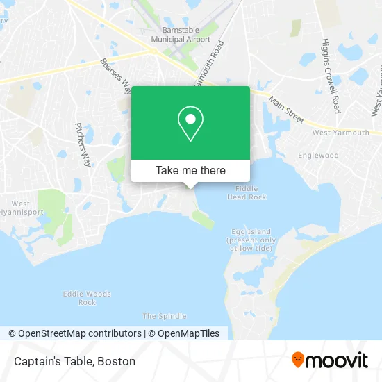 Captain's Table map
