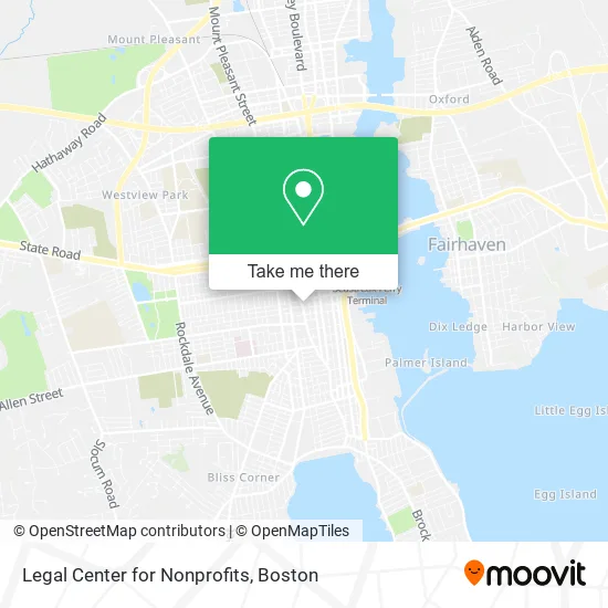 Legal Center for Nonprofits map