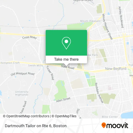 Dartmouth Tailor on Rte 6 map