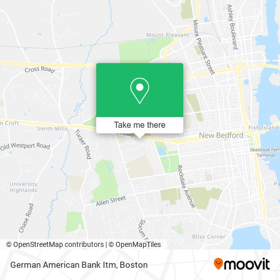 Mapa de German American Bank Itm