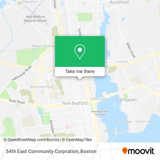 54th East Community Corpration map