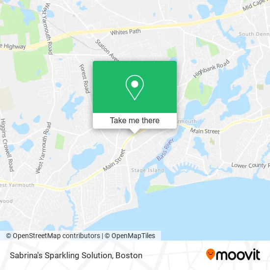 Sabrina's Sparkling Solution map