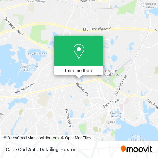 Cape Cod Auto Detailing map