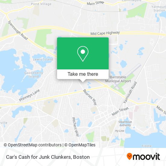 Mapa de Car's Cash for Junk Clunkers