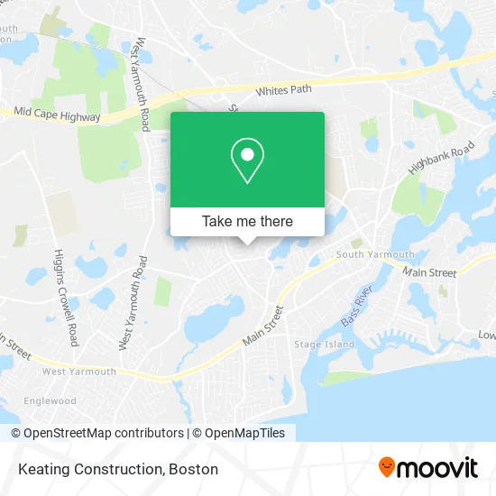 Keating Construction map