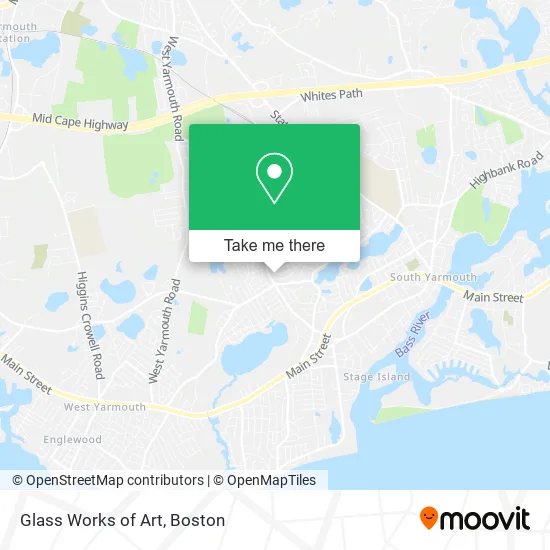 Glass Works of Art map