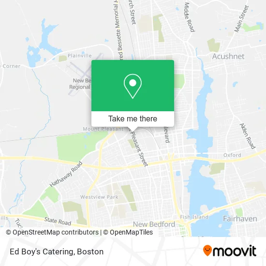 Ed Boy's Catering map