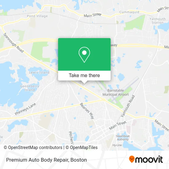 Premium Auto Body Repair map