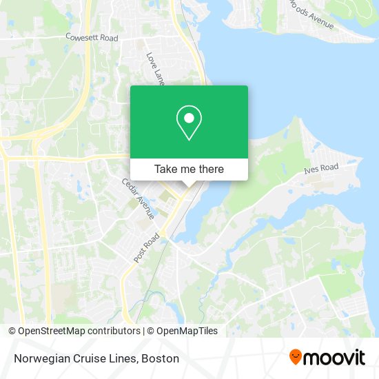 Mapa de Norwegian Cruise Lines