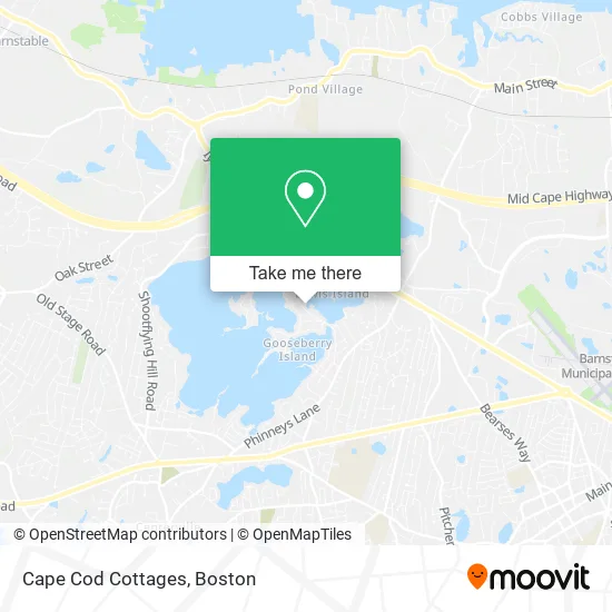 Cape Cod Cottages map