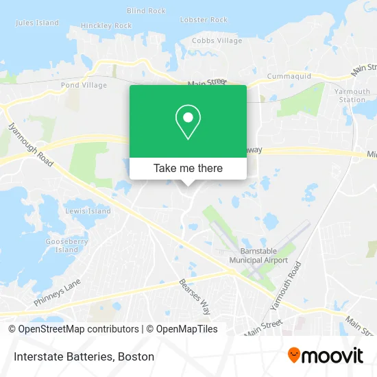 Interstate Batteries map