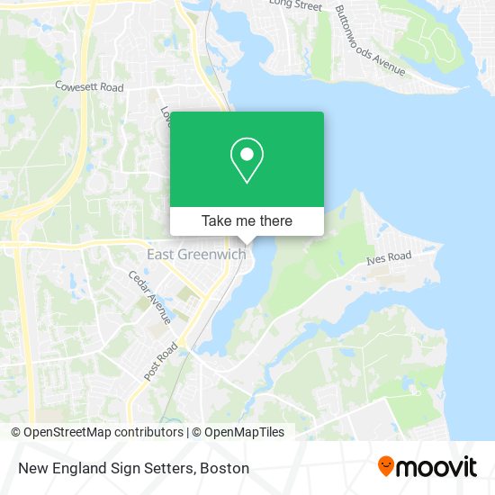 Mapa de New England Sign Setters