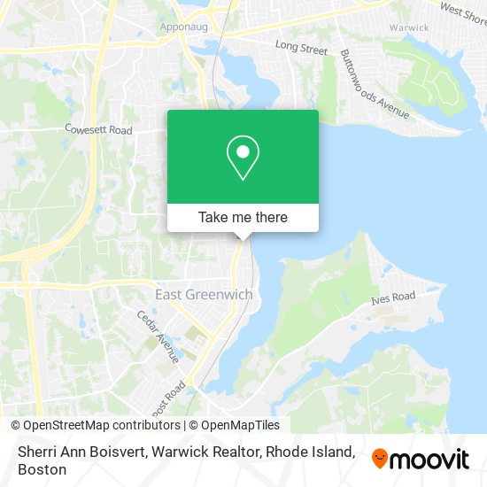 Sherri Ann Boisvert, Warwick Realtor, Rhode Island map
