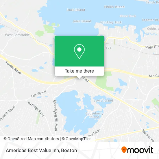 Americas Best Value Inn map
