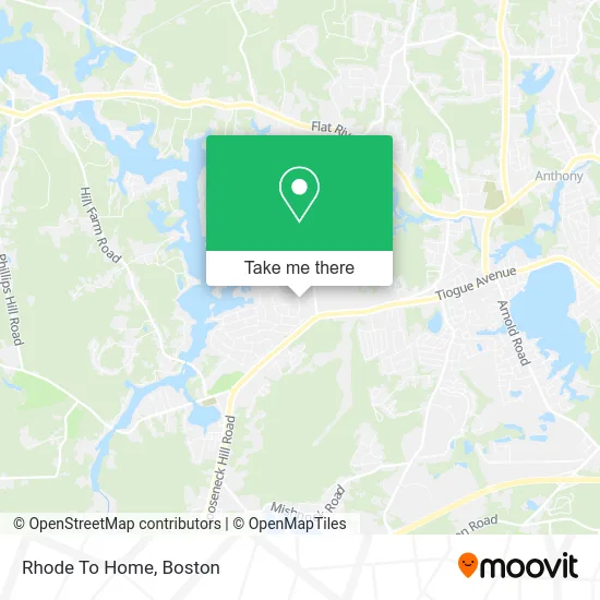 Rhode To Home map