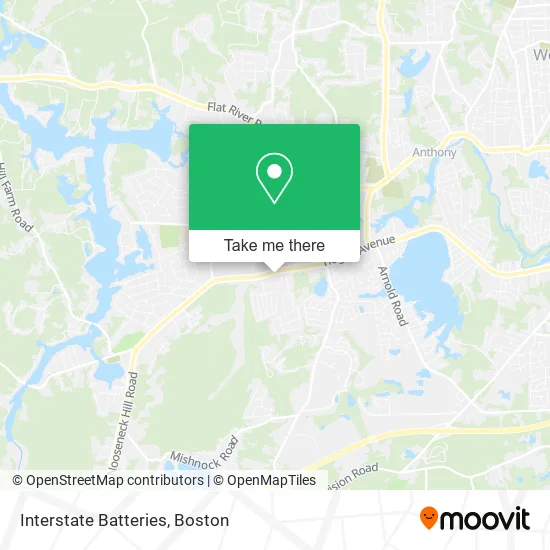Interstate Batteries map