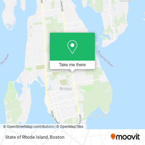 Mapa de State of Rhode Island