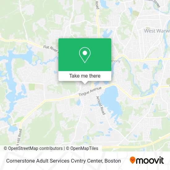 Cornerstone Adult Services Cvntry Center map