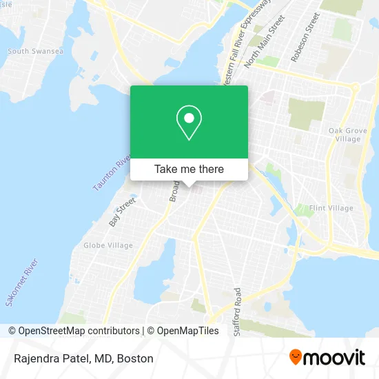 Rajendra Patel, MD map