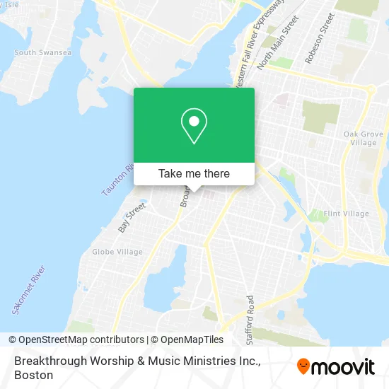 Mapa de Breakthrough Worship & Music Ministries Inc.
