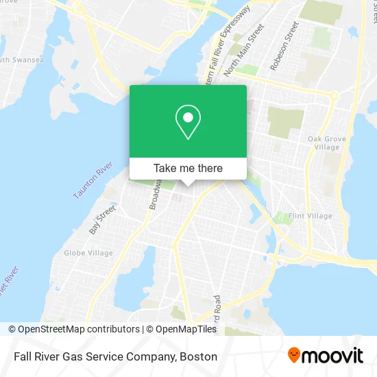 Fall River Gas Service Company map