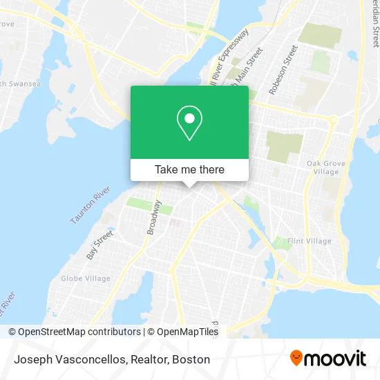 Joseph Vasconcellos, Realtor map
