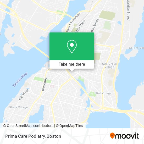 Mapa de Prima Care Podiatry