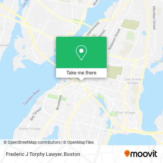 Frederic J Torphy Lawyer map