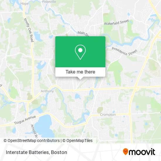 Interstate Batteries map