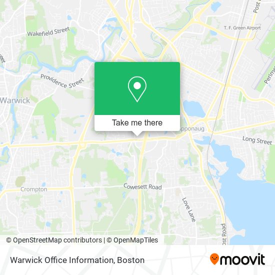 Warwick Office Information map