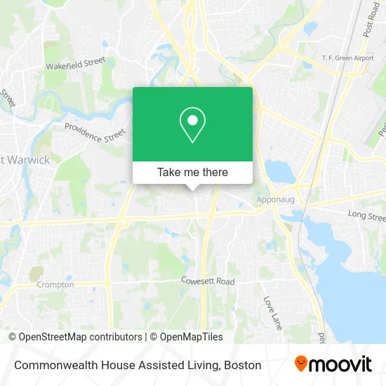 Commonwealth House Assisted Living map