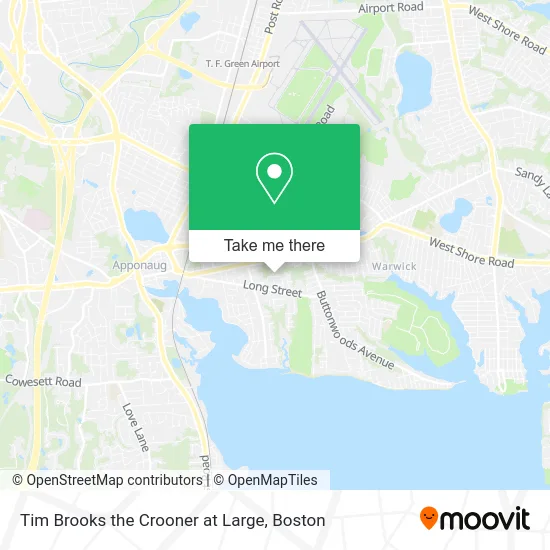 Tim Brooks the Crooner at Large map