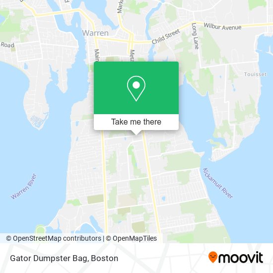 Mapa de Gator Dumpster Bag