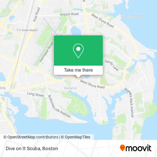 Dive on It Scuba map