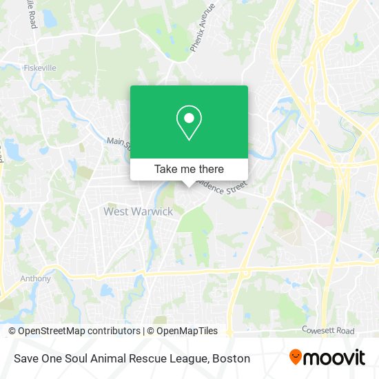 Save One Soul Animal Rescue League map