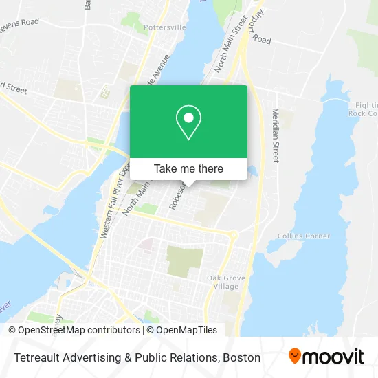 Tetreault Advertising & Public Relations map