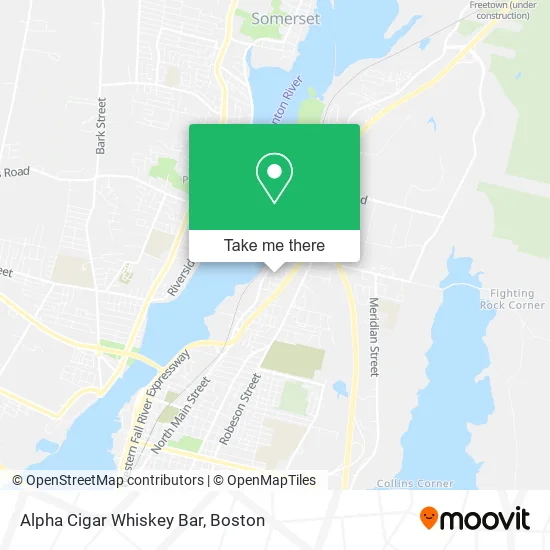 Alpha Cigar Whiskey Bar map
