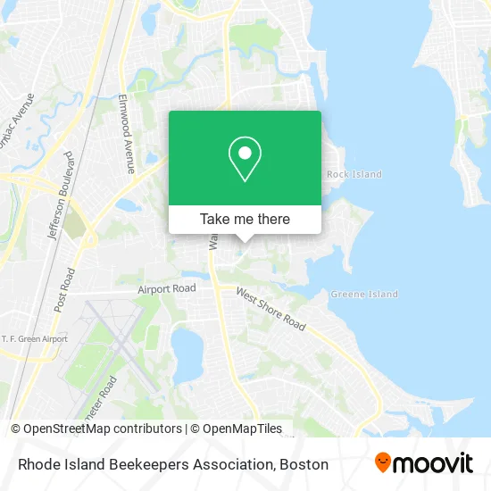 Rhode Island Beekeepers Association map