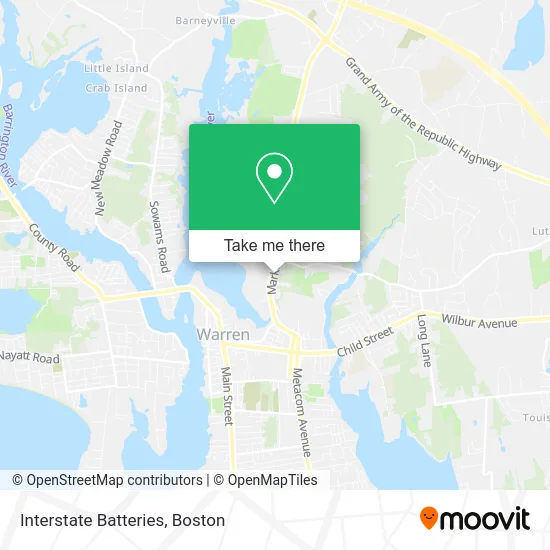 Interstate Batteries map