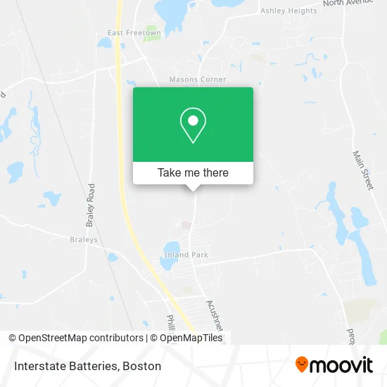 Interstate Batteries map