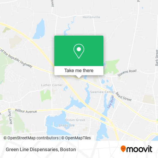 Green Line Dispensaries map