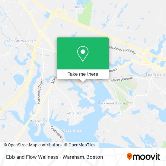 Mapa de Ebb and Flow Wellness - Wareham