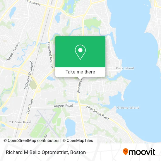 Richard M Bello Optometrist map