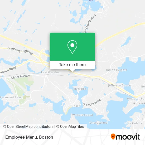 Employee Menu map