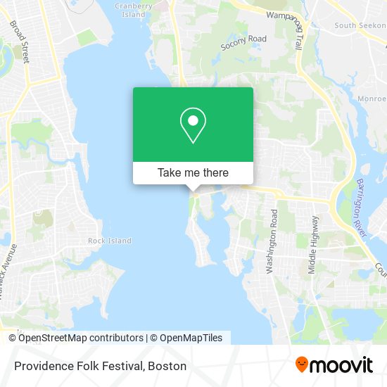 Providence Folk Festival map