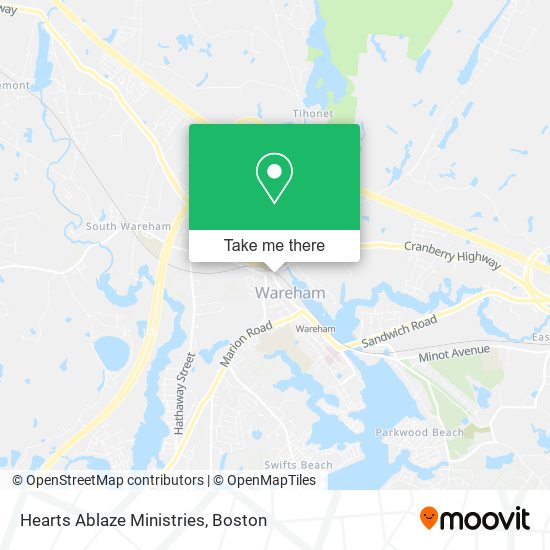 Hearts Ablaze Ministries map