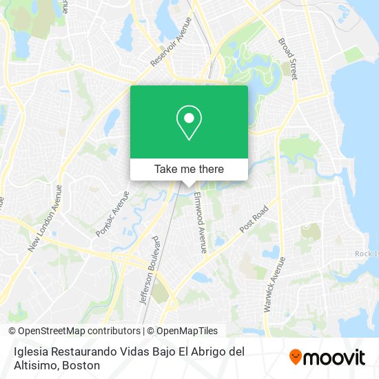 Mapa de Iglesia Restaurando Vidas Bajo El Abrigo del Altisimo