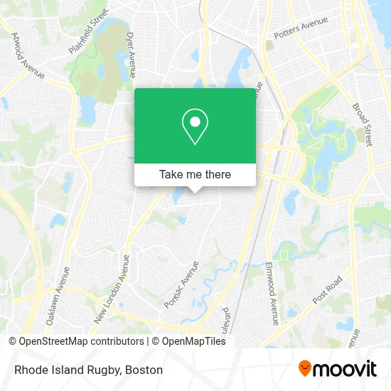 Rhode Island Rugby map