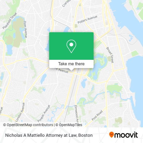 Mapa de Nicholas A Mattiello Attorney at Law